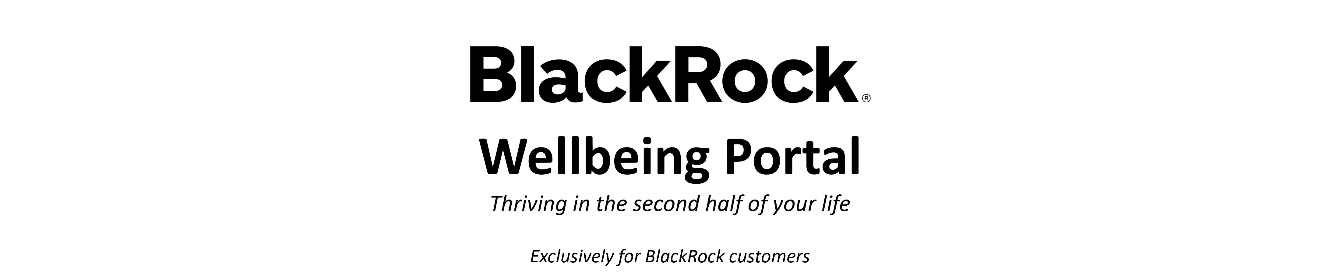 BlackRock wellbeing portal image